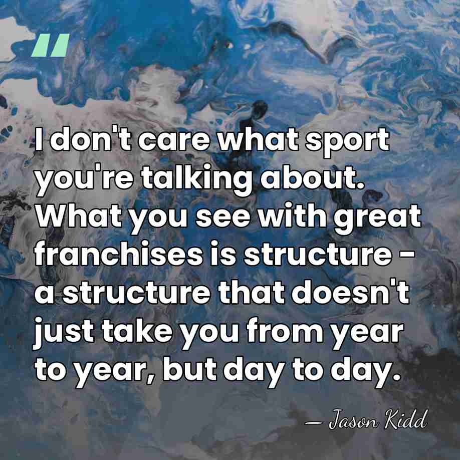 I don't care what sport you're talking about. What you see with&hellip; - Jason Kidd