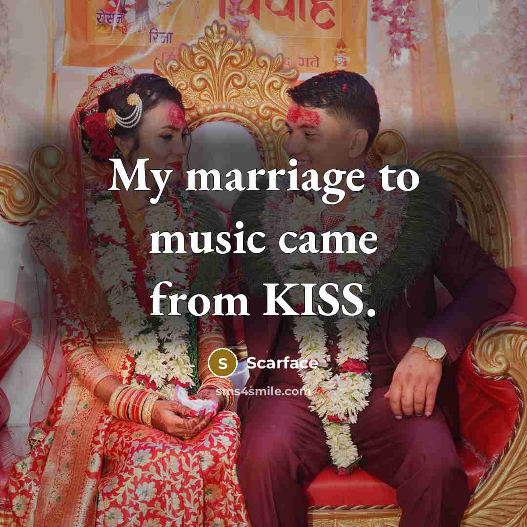 “My marriage to music came from KISS.…” quote by Scarface