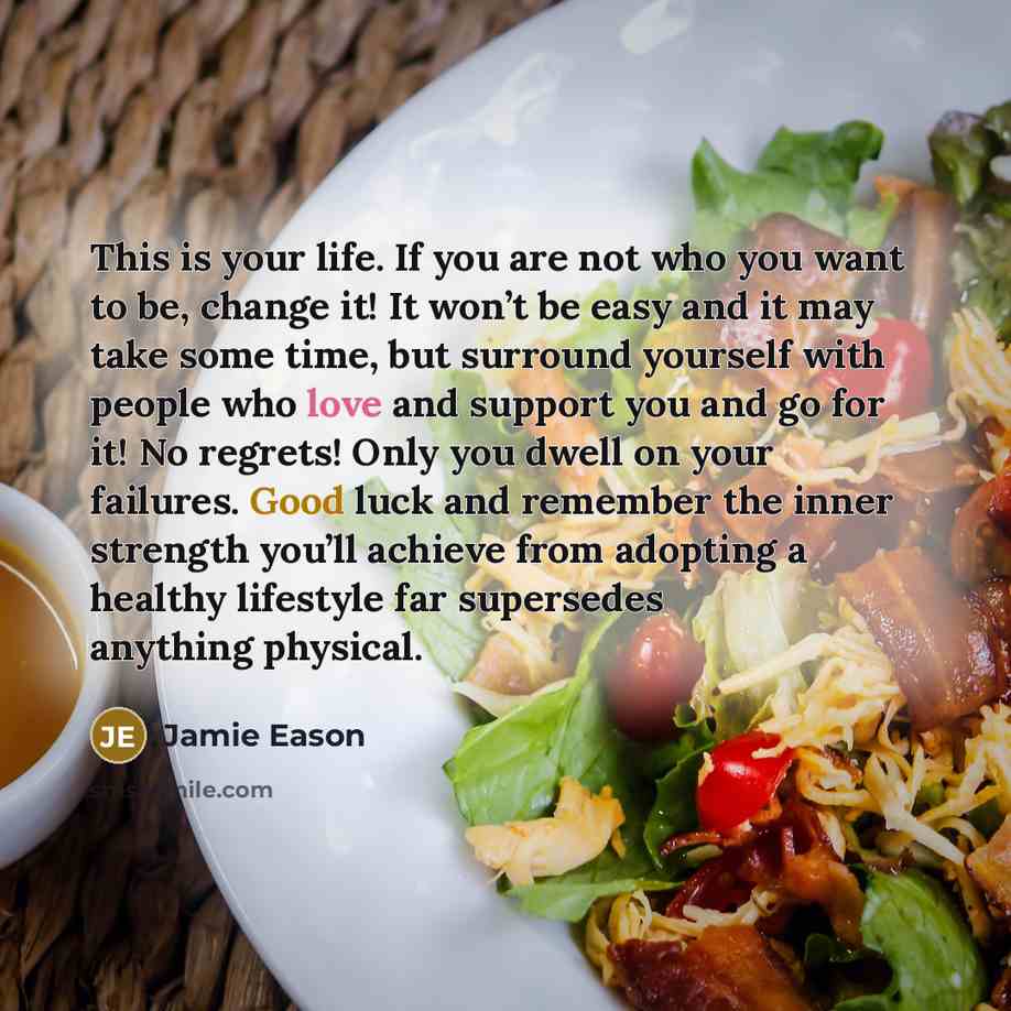 “This is your life. If you are not who you…” quote by Jamie Eason