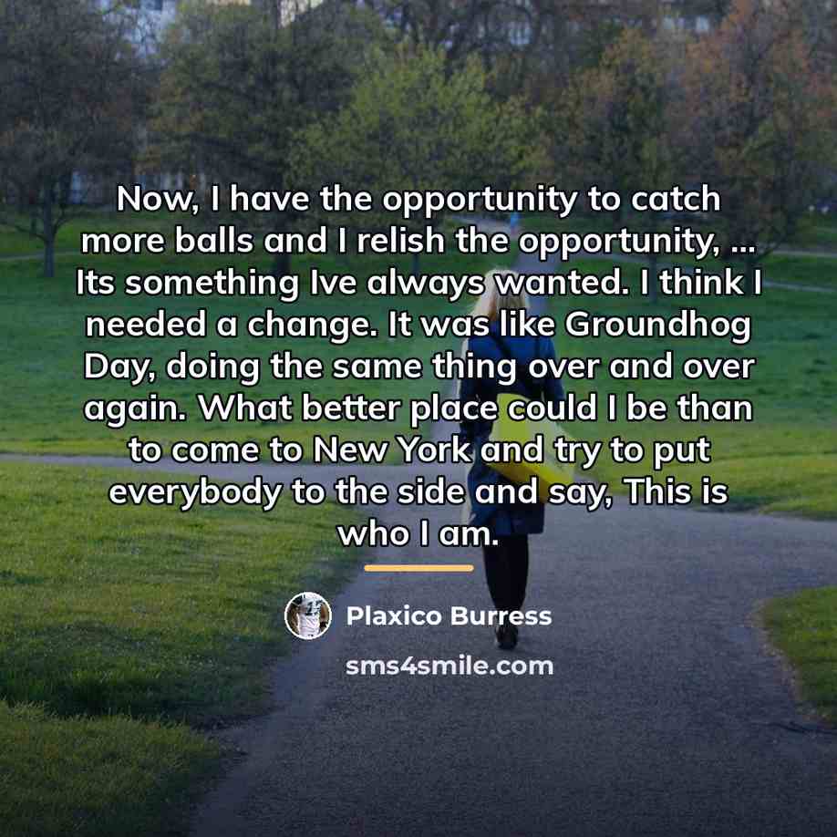 “Now, I have the opportunity to catch more balls and…” quote by Plaxico Burress