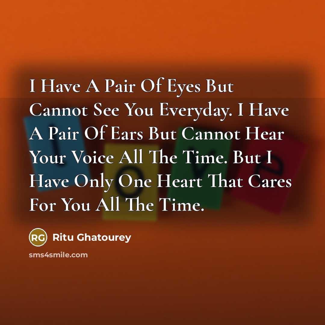 “I Have A Pair Of Eyes But Cannot See You…” quote by Ritu Ghatourey