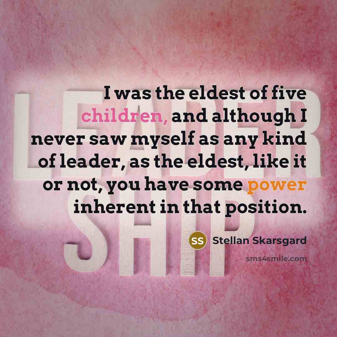 “I was the eldest of five children, and although I…” quote by Stellan Skarsgard