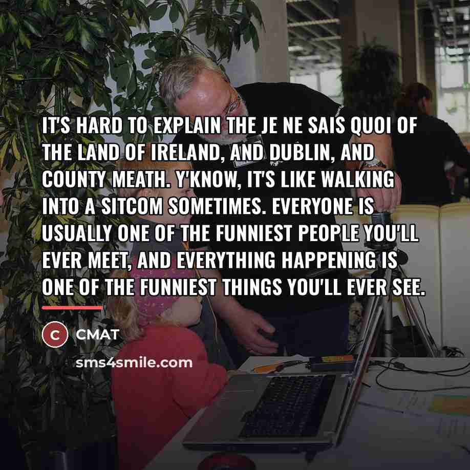 “It's hard to explain the je ne sais quoi of…” quote by CMAT