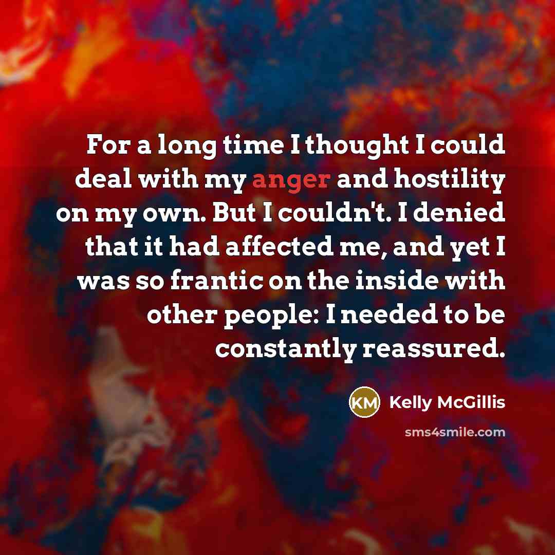 “For a long time I thought I could deal with…” quote by Kelly McGillis