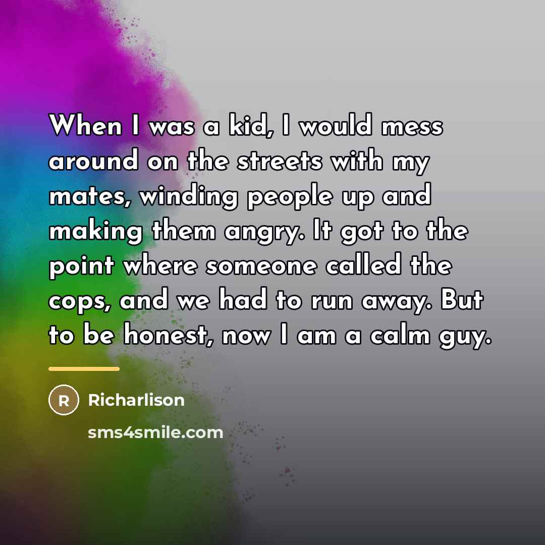 “When I was a kid, I would mess around on…” quote by Richarlison