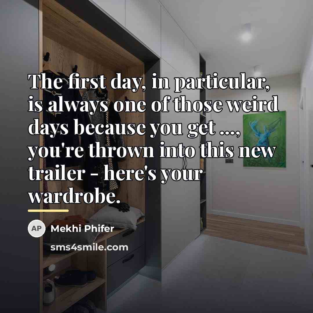 “The first day, in particular, is always one of those…” quote by Mekhi Phifer