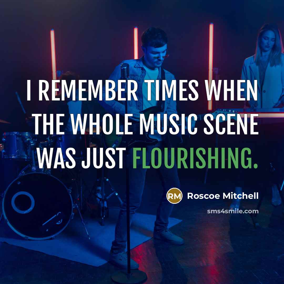 “I remember times when the whole music scene was just…” quote by Roscoe Mitchell