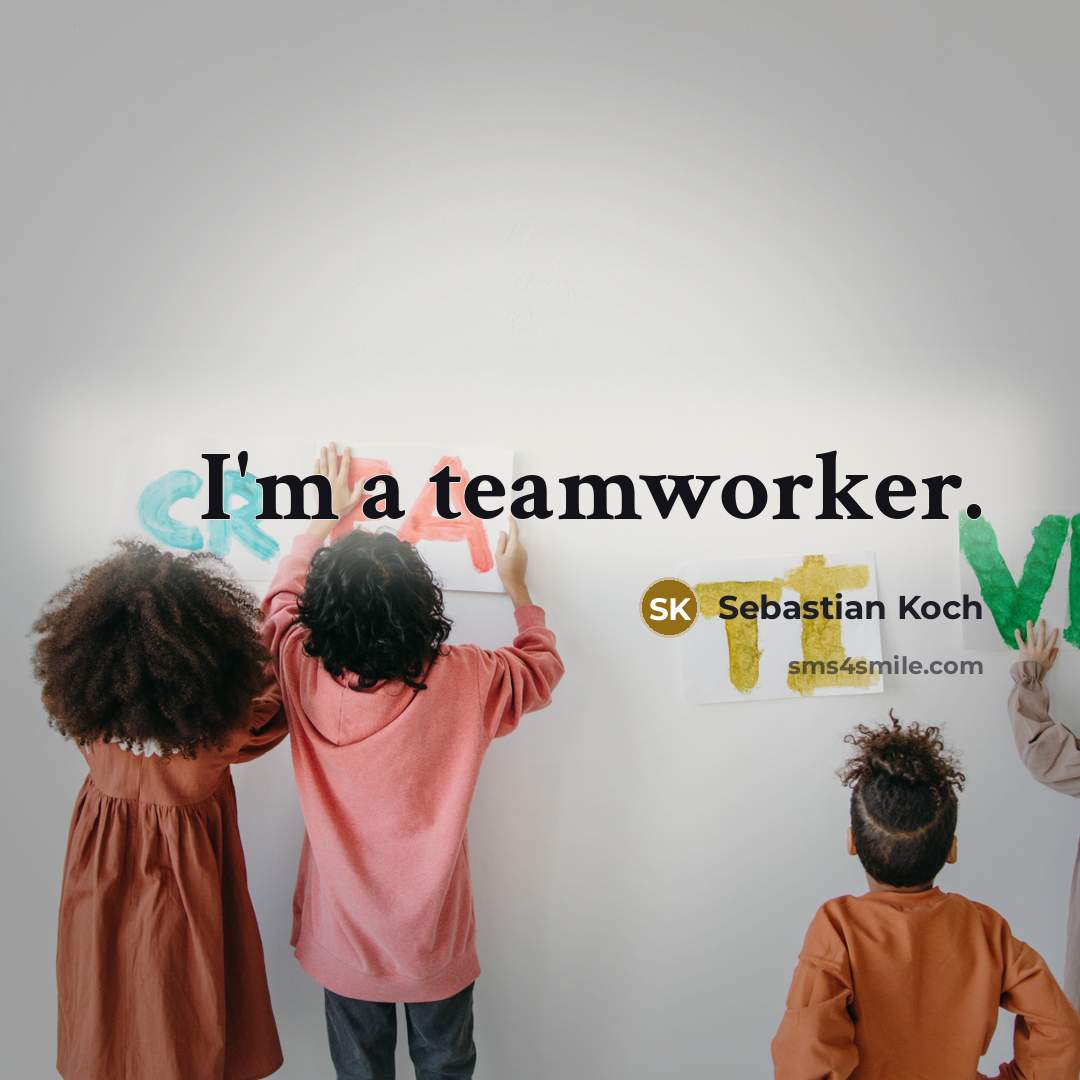 “I'm a teamworker.…” quote by Sebastian Koch