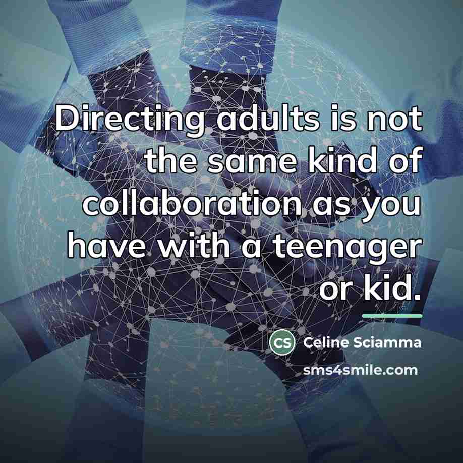 “Directing adults is not the same kind of collaboration as…” quote by Celine Sciamma