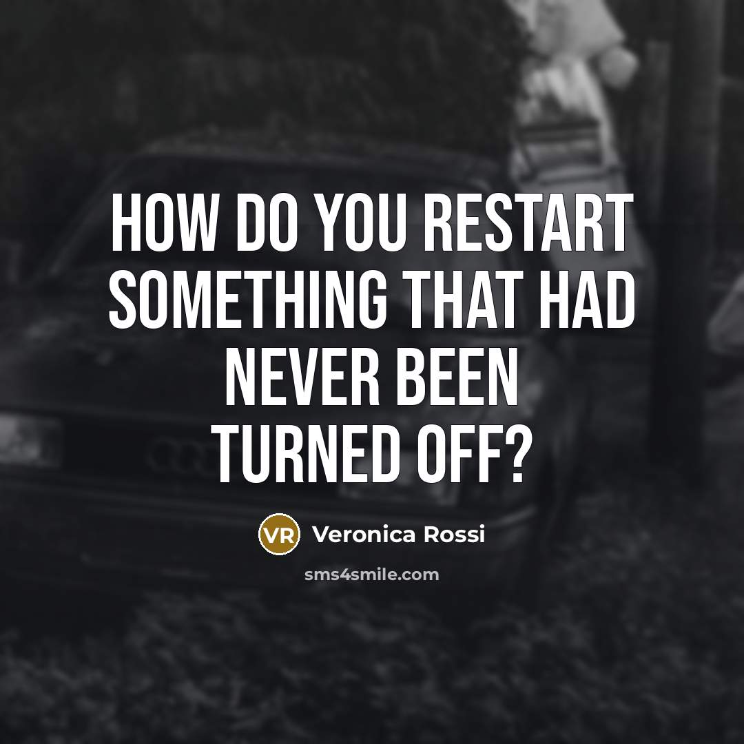 “How do you restart something that had never been turned off?” quote by Veronica Rossi