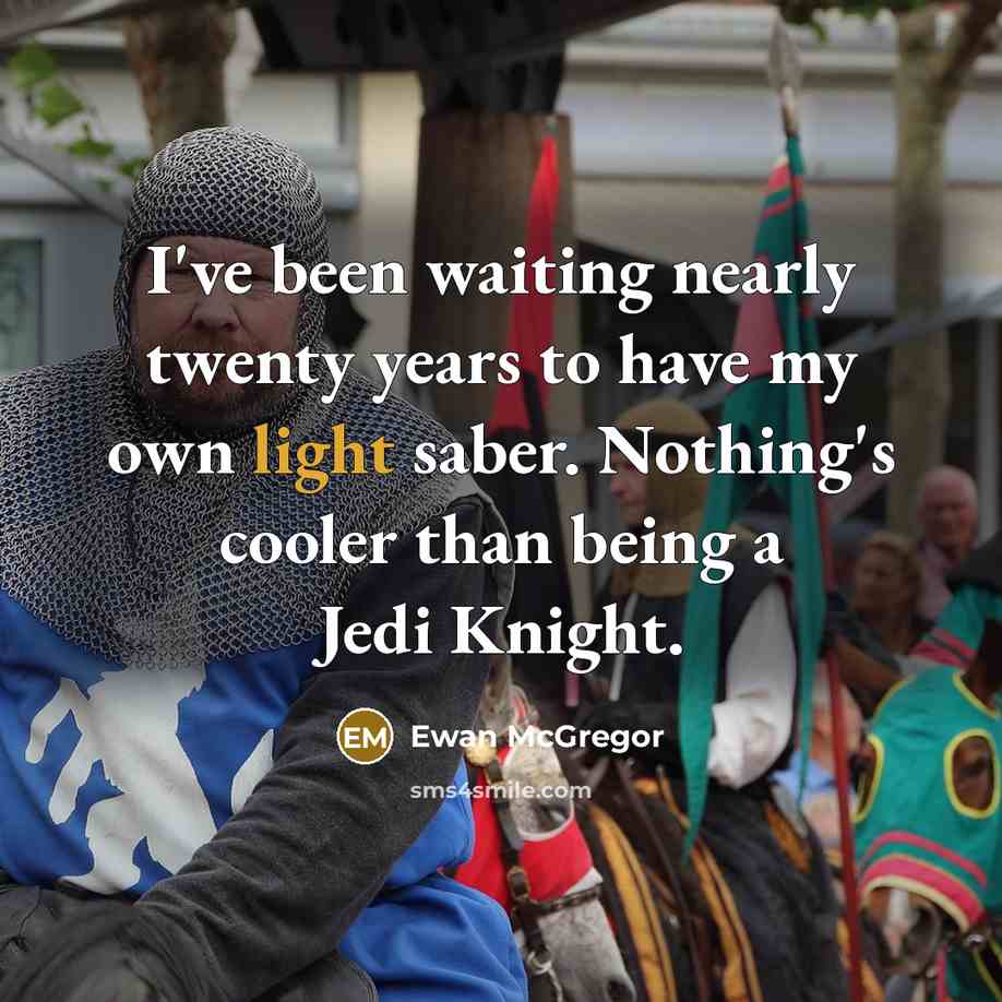 “I've been waiting nearly twenty years to have my own…” quote by Ewan McGregor
