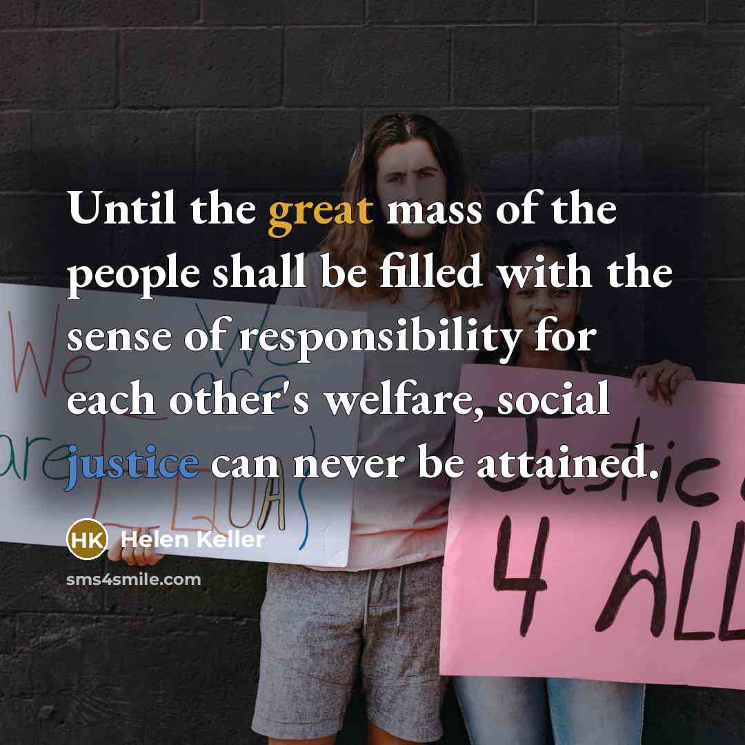 “Until the great mass of the people shall be filled…” quote by Helen Keller