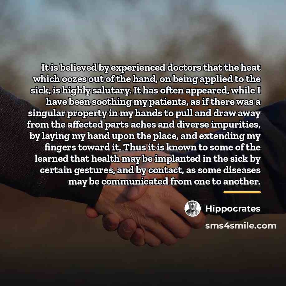 “It is believed by experienced doctors that the heat which…” quote by Hippocrates