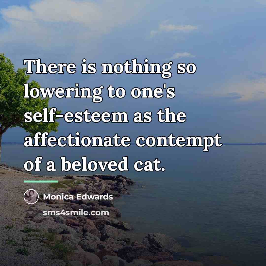 “There is nothing so lowering to one's self-esteem as the…” quote by Monica Edwards