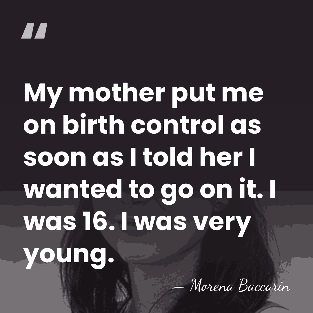 My mother put me on birth control as soon as I told&hellip; - Morena Baccarin