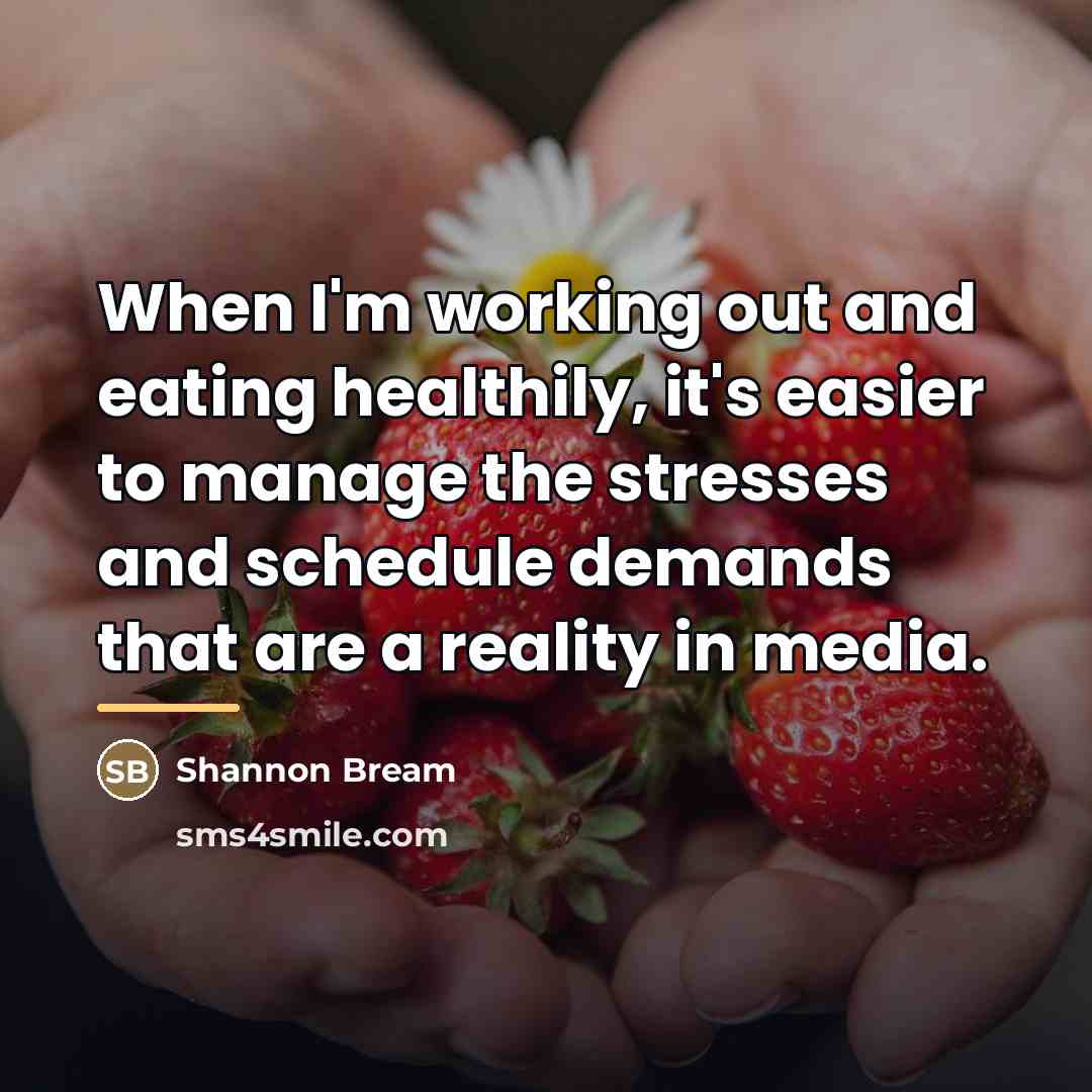 “When I'm working out and eating healthily, it's easier to…” quote by Shannon Bream