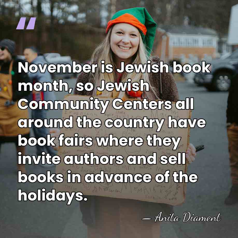 November is Jewish book month, so Jewish Community Centers all around the&hellip; - Anita Diament