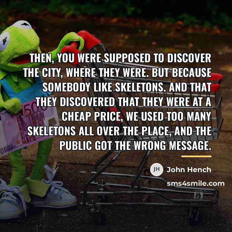 “Then, you were supposed to discover the city, where they…” quote by John Hench