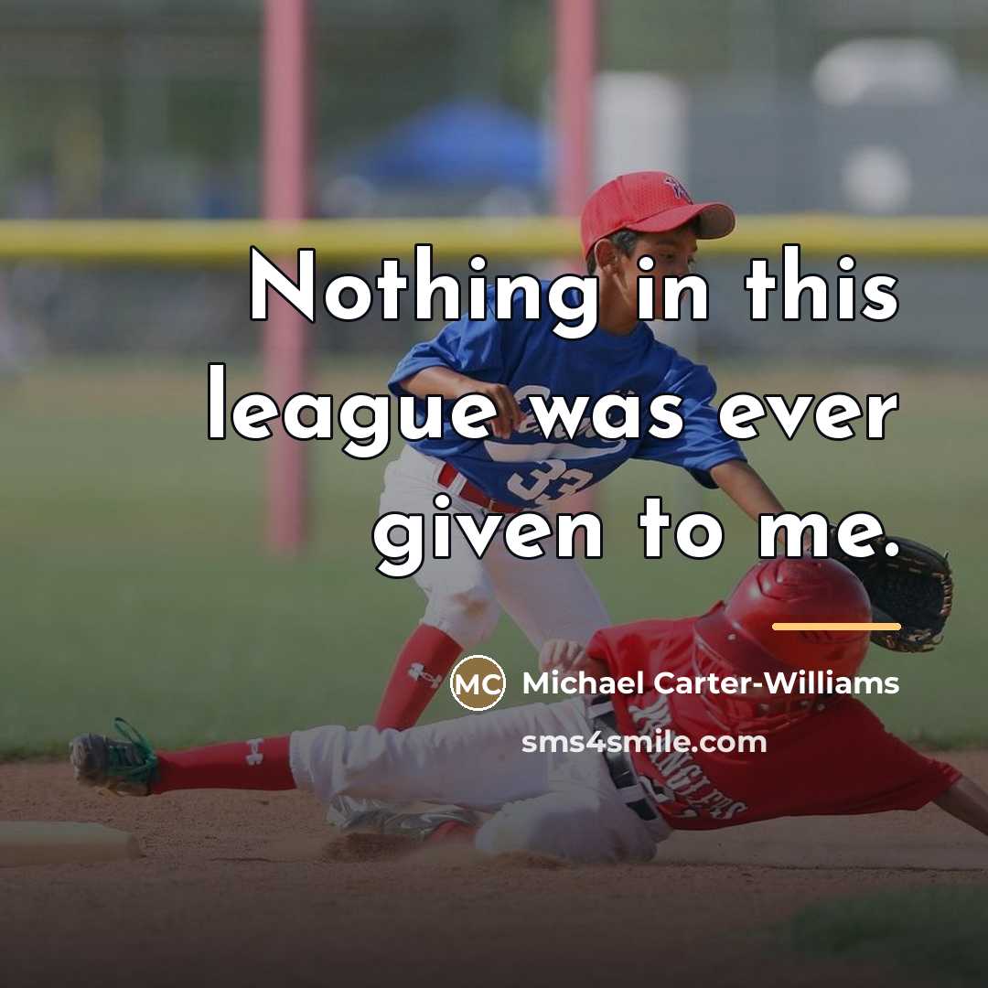 “Nothing in this league was ever given to me.…” quote by Michael Carter-Williams