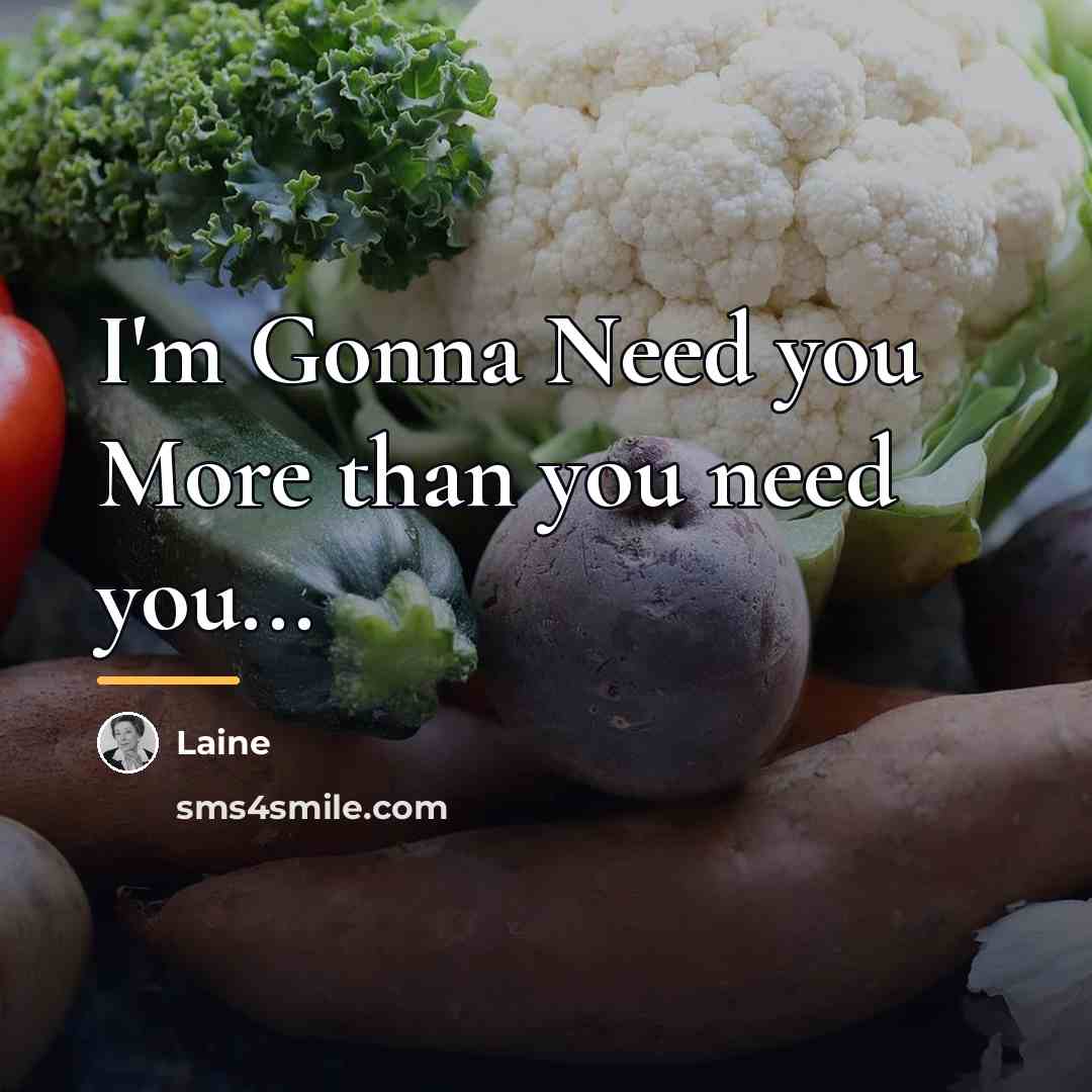 “I'm Gonna Need you More than you need you...…” quote by Laine