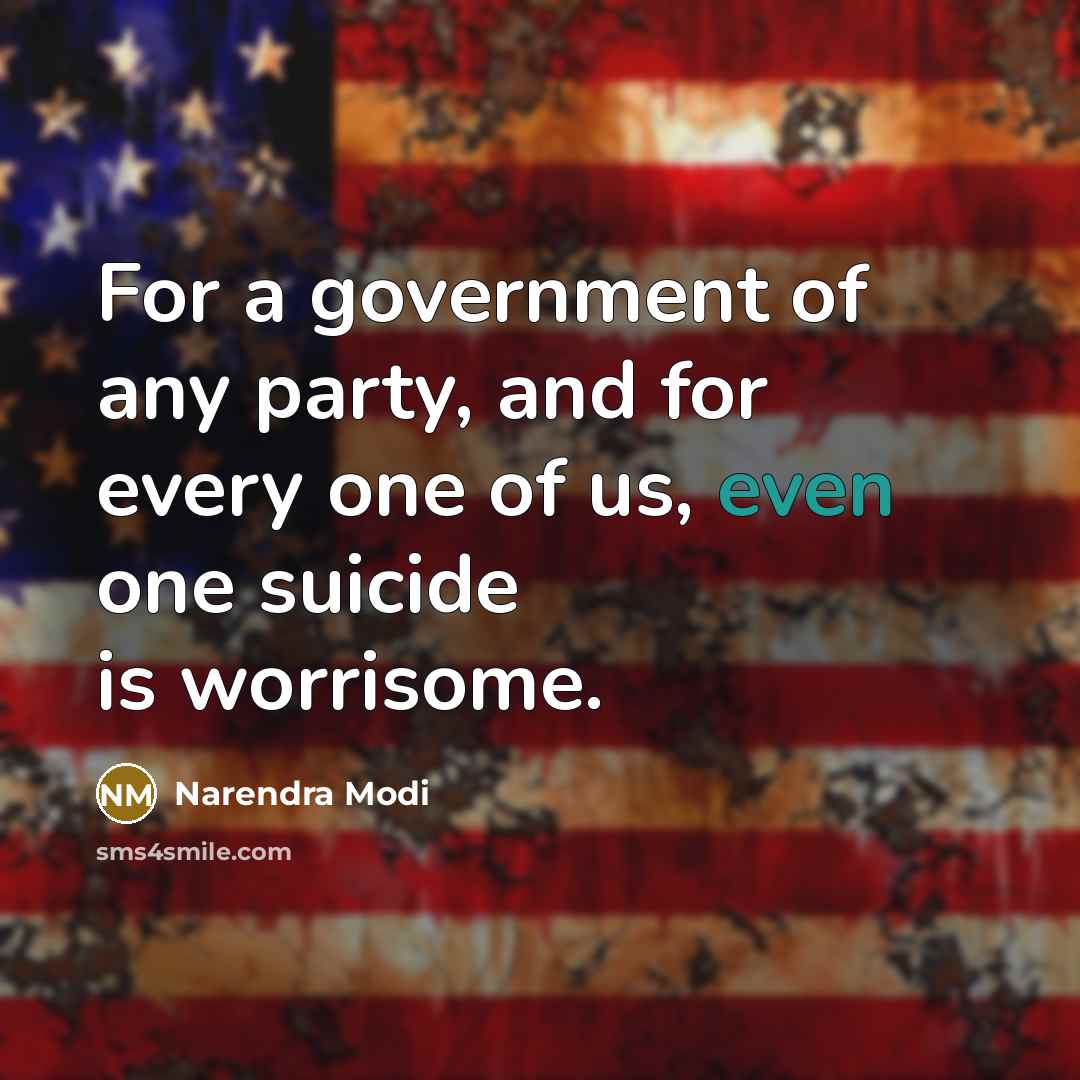 “For a government of any party, and for every one…” quote by Narendra Modi