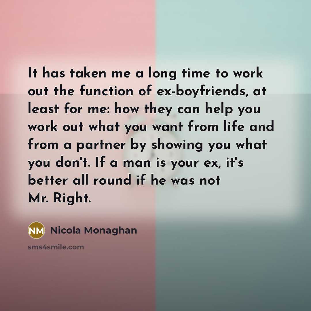 “It has taken me a long time to work out…” quote by Nicola Monaghan