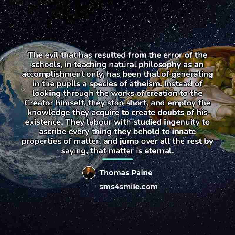 “The evil that has resulted from the error of the…” quote by Thomas Paine