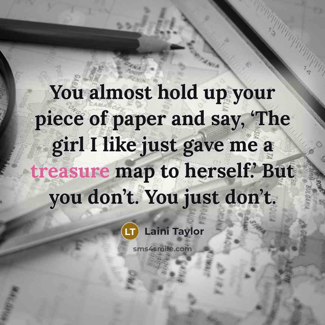 “You almost hold up your piece of paper and say,…” quote by Laini Taylor
