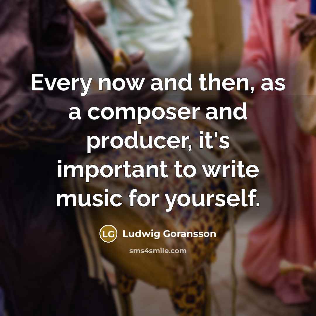 “Every now and then, as a composer and producer, it's…” quote by Ludwig Goransson