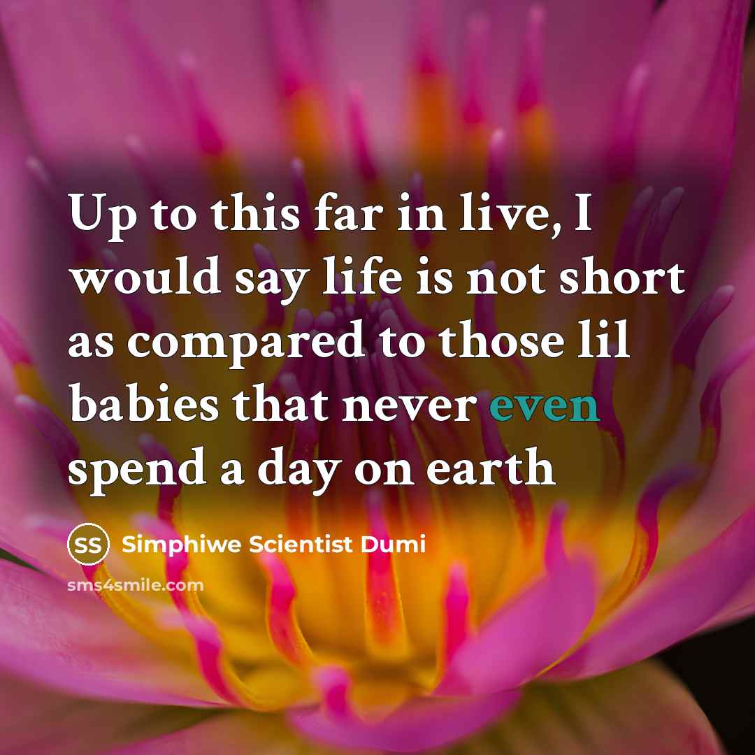 “Up to this far in live, I would say life…” quote by Simphiwe Scientist Dumi