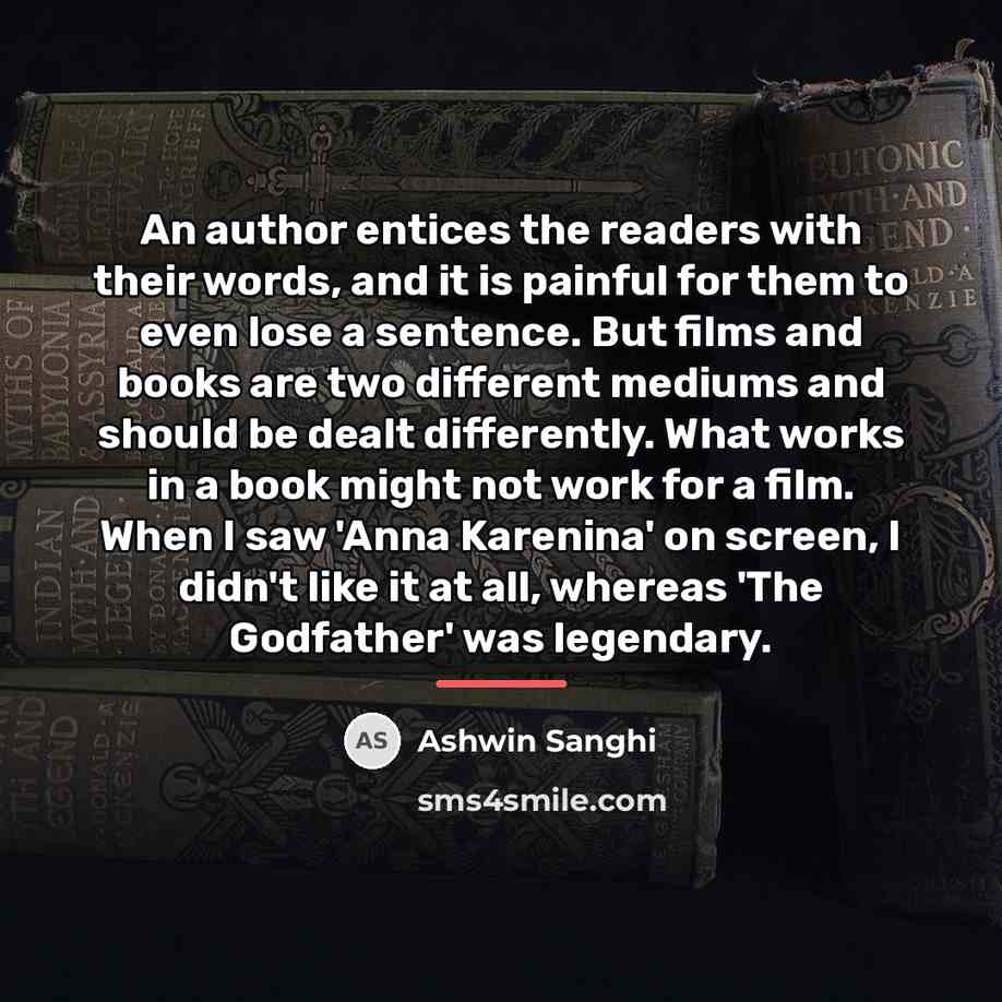 “An author entices the readers with their words, and it…” quote by Ashwin Sanghi