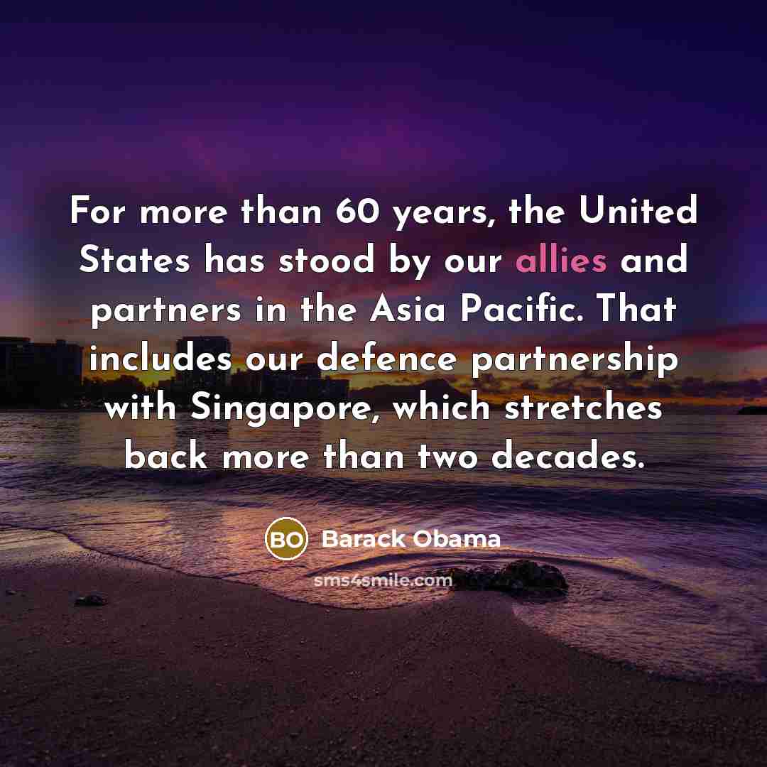 “For more than 60 years, the United States has stood…” quote by Barack Obama
