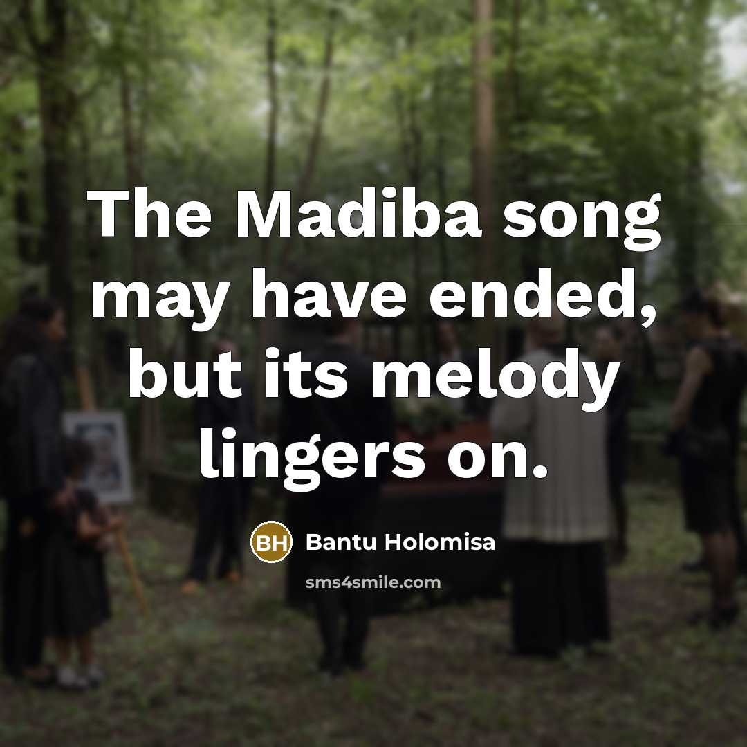 “The Madiba song may have ended, but its melody lingers…” quote by Bantu Holomisa
