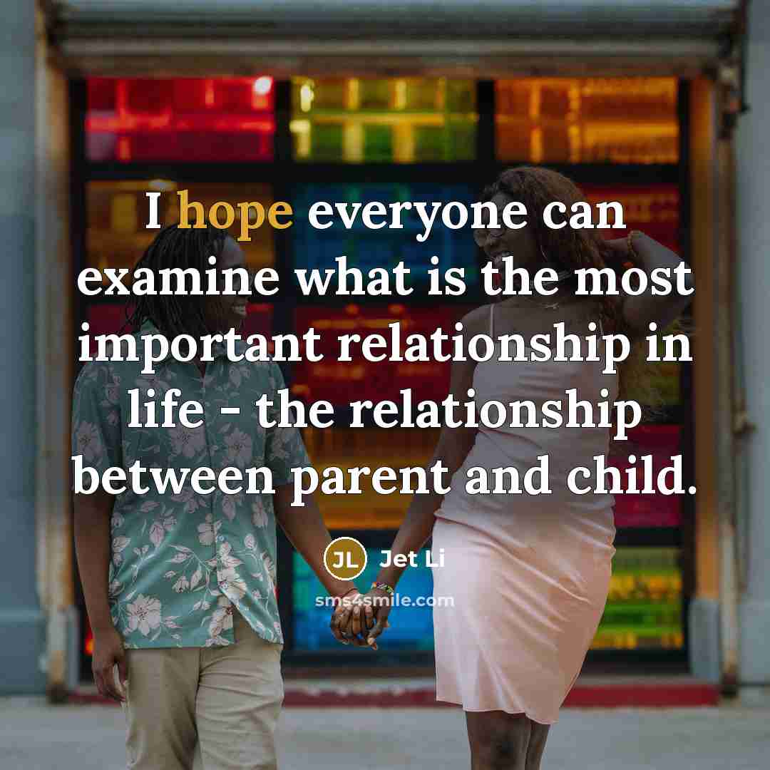 “I hope everyone can examine what is the most important…” quote by Jet Li