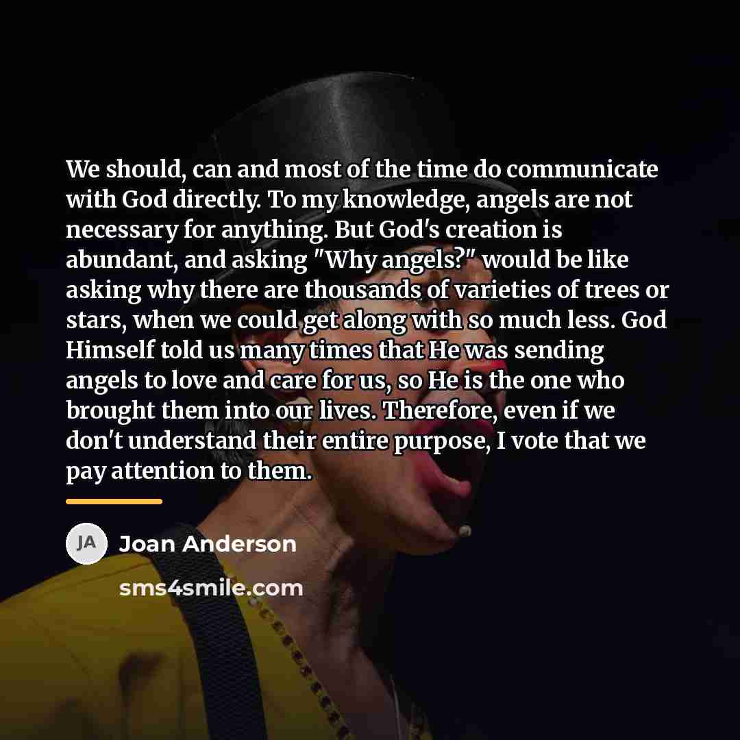 “We should, can and most of the time do communicate…” quote by Joan Anderson
