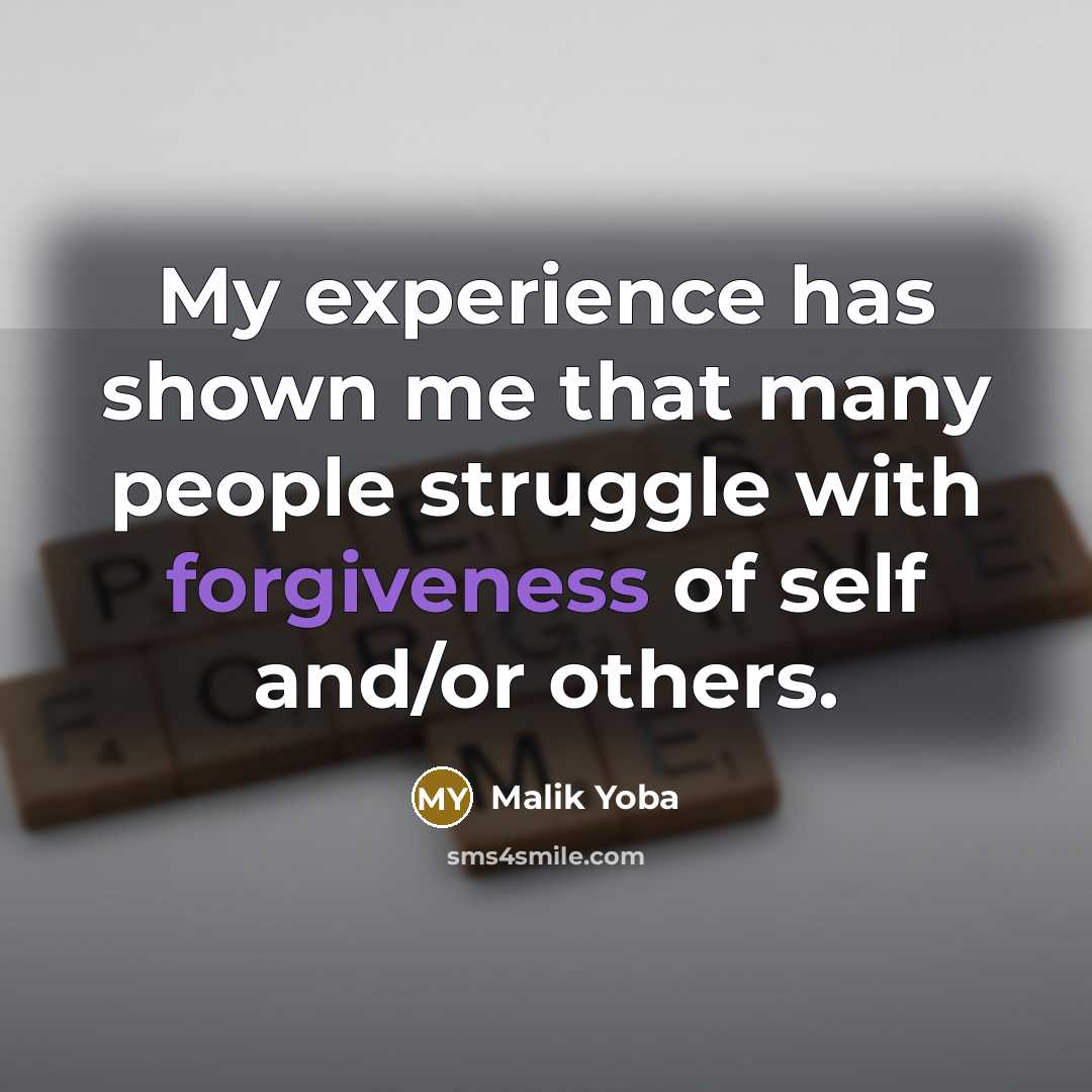 “My experience has shown me that many people struggle with…” quote by Malik Yoba