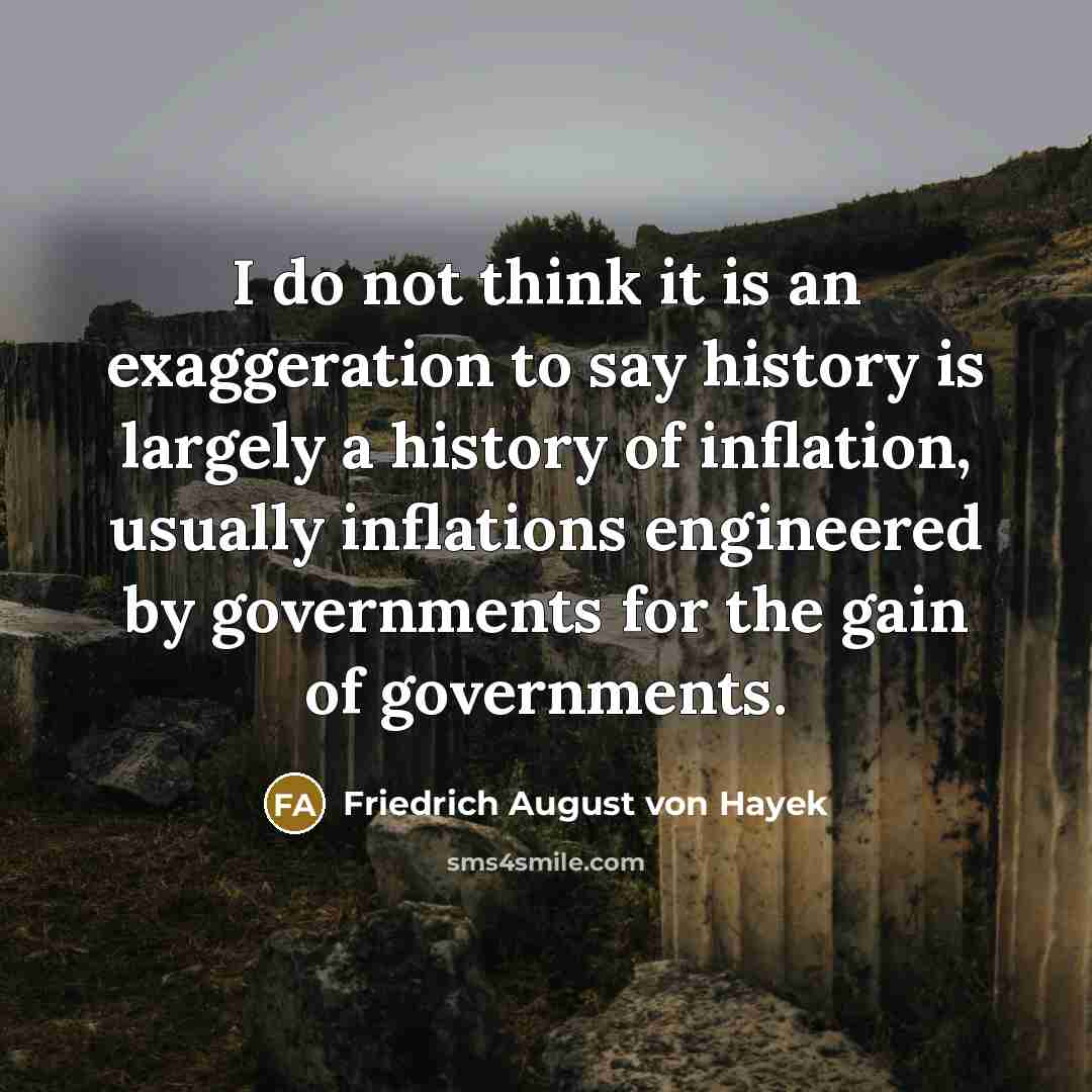 “I do not think it is an exaggeration to say…” quote by Friedrich August von Hayek
