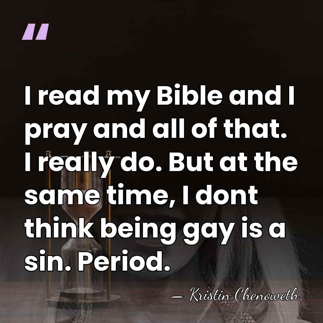 I read my Bible and I pray and all of that. I&hellip; - Kristin Chenoweth
