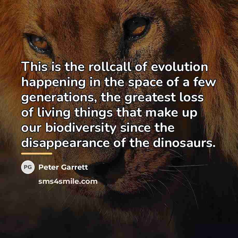 “This is the rollcall of evolution happening in the space…” quote by Peter Garrett