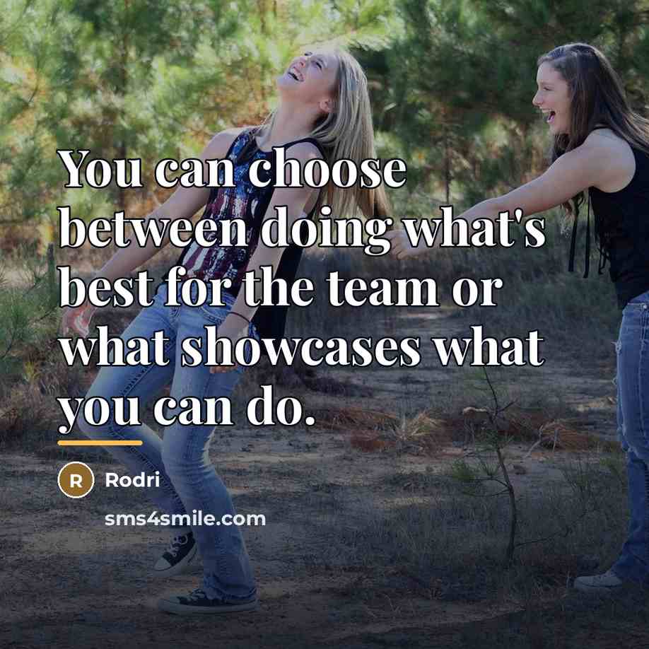 “You can choose between doing what's best for the team…” quote by Rodri