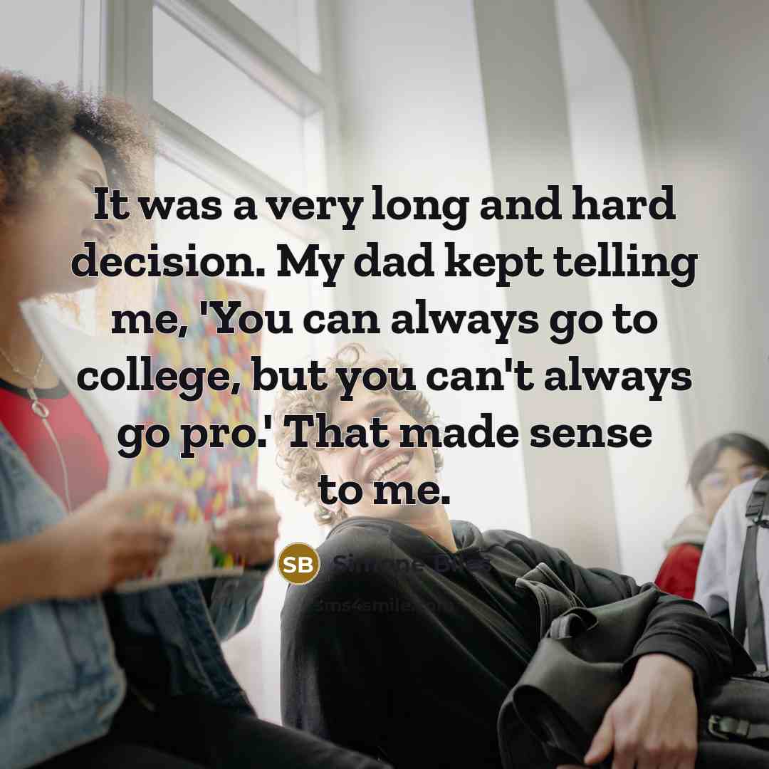 “It was a very long and hard decision. My dad…” quote by Simone Biles