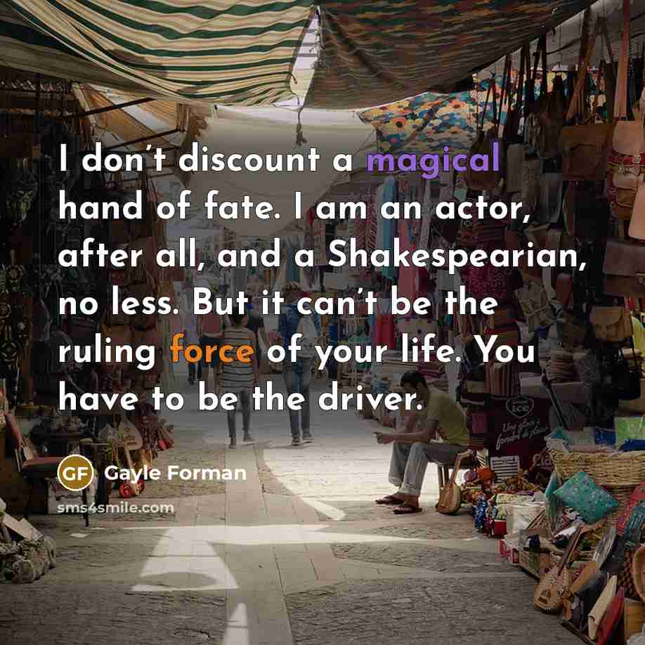 “I don’t discount a magical hand of fate. I am…” quote by Gayle Forman