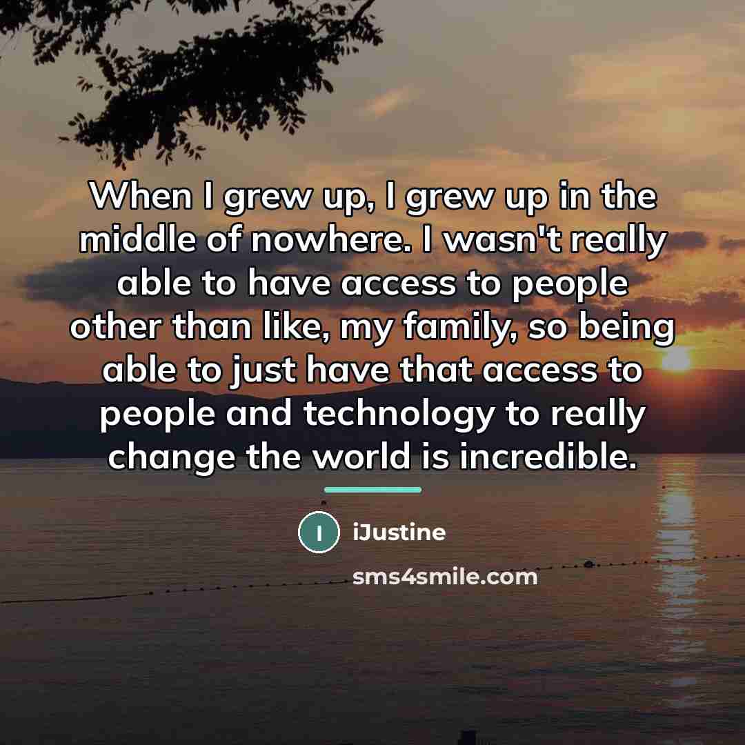 “When I grew up, I grew up in the middle…” quote by iJustine