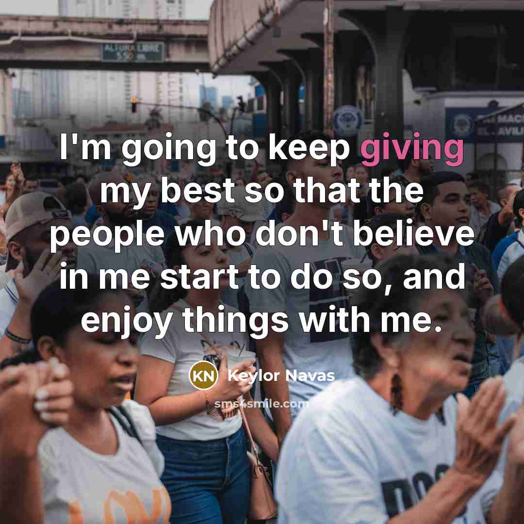“I'm going to keep giving my best so that the…” quote by Keylor Navas