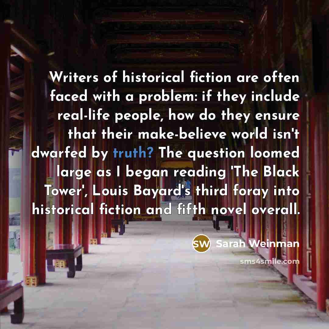 “Writers of historical fiction are often faced with a problem:…” quote by Sarah Weinman