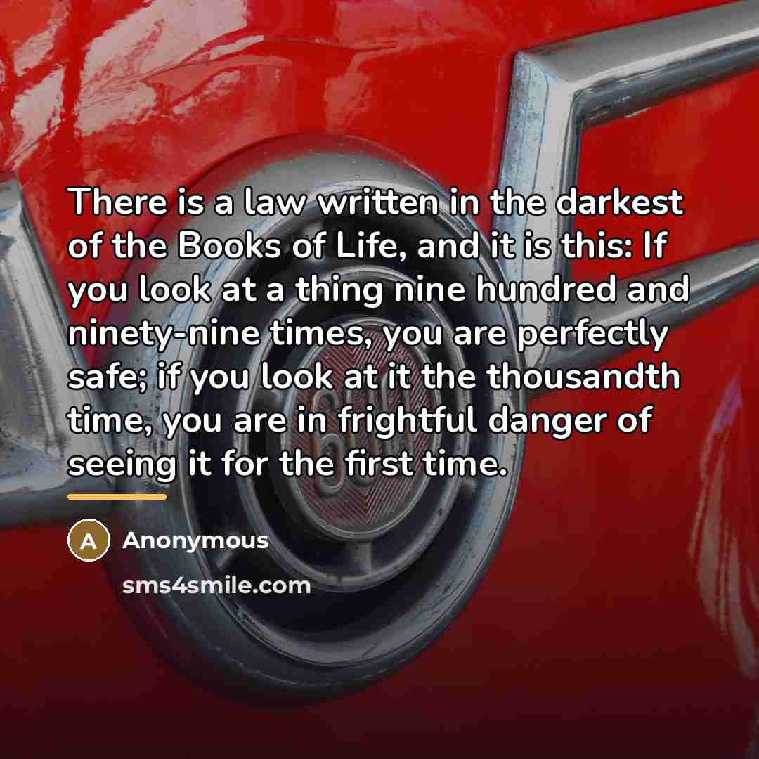 “There is a law written in the darkest of the…” quote by Anonymous