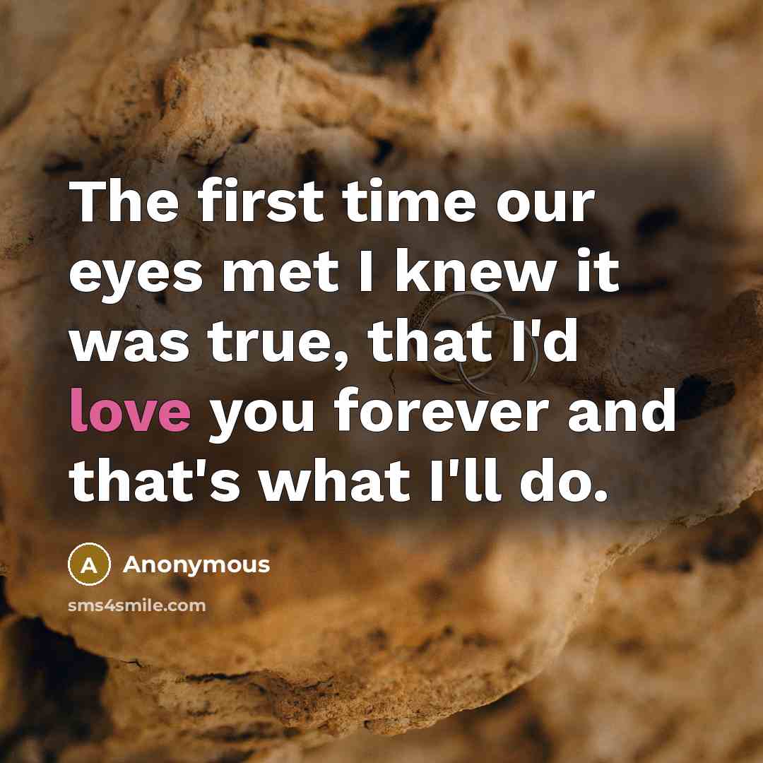 “The first time our eyes met I knew it was…” quote by Anonymous