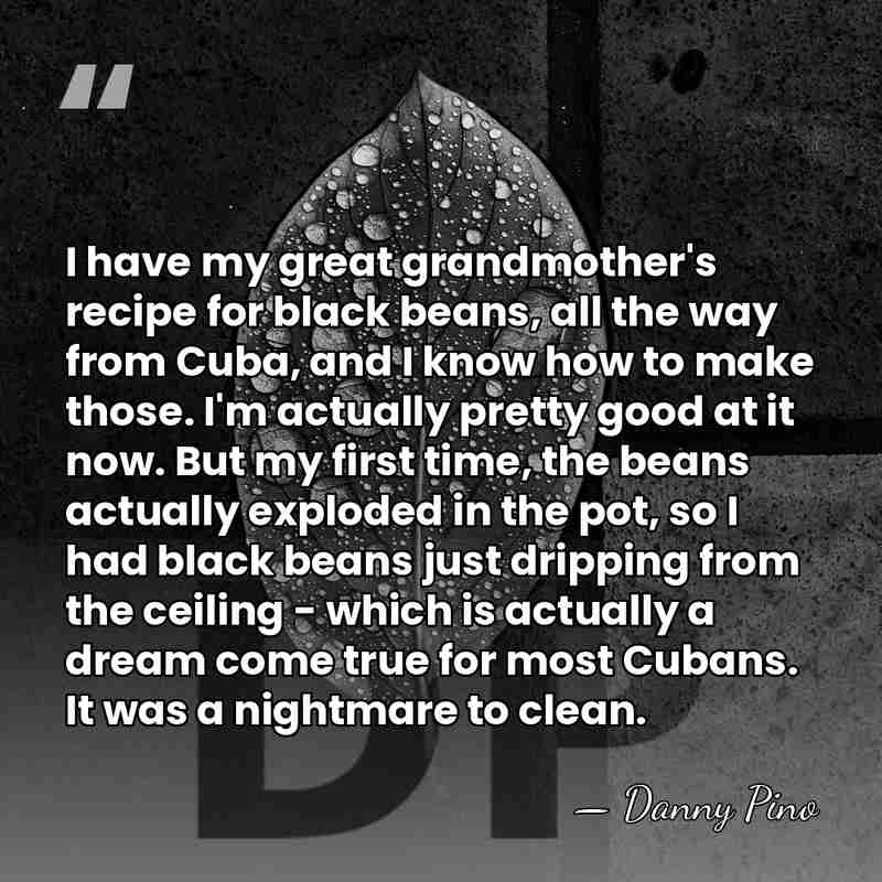I have my great grandmother's recipe for black beans, all the way&hellip; - Danny Pino