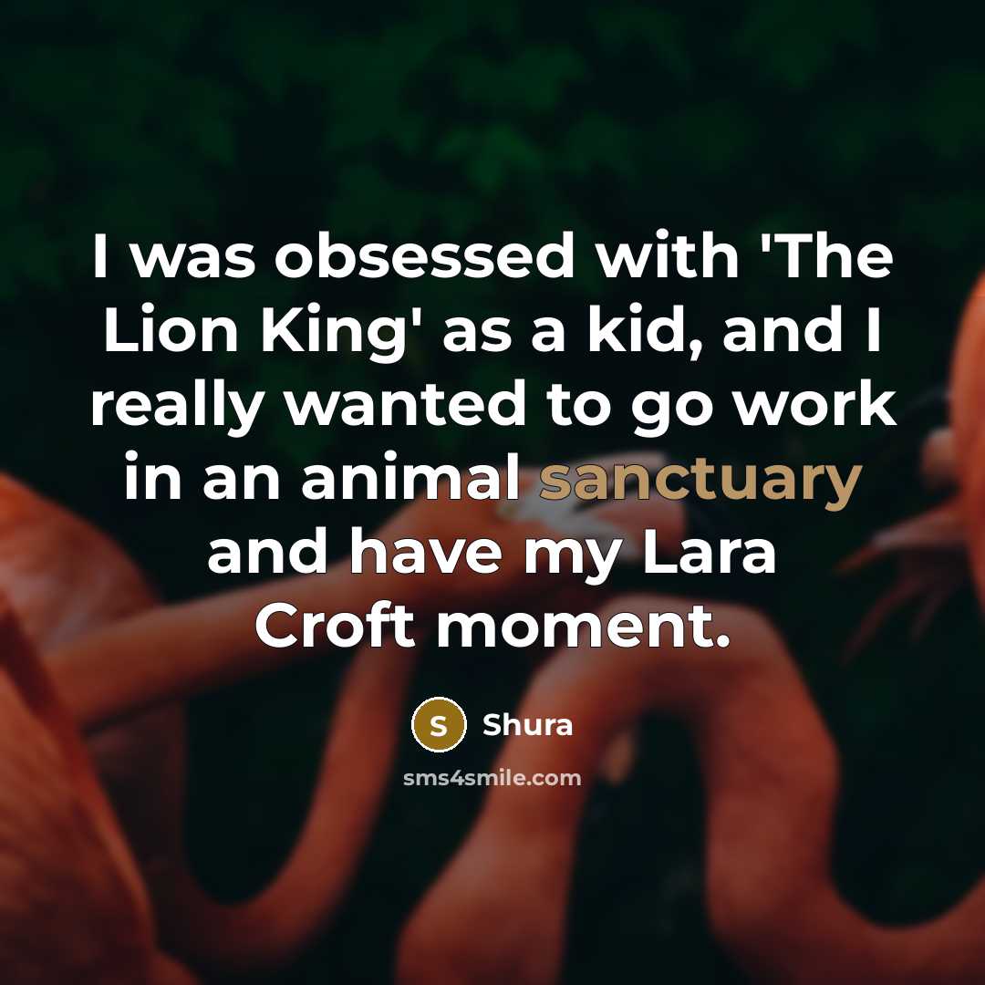 “I was obsessed with 'The Lion King' as a kid,…” quote by Shura