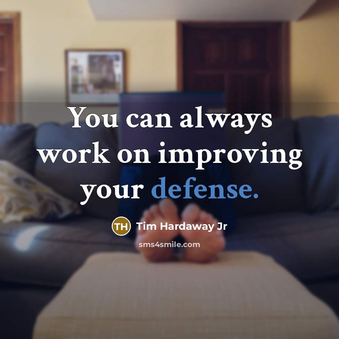 “You can always work on improving your defense.…” quote by Tim Hardaway Jr